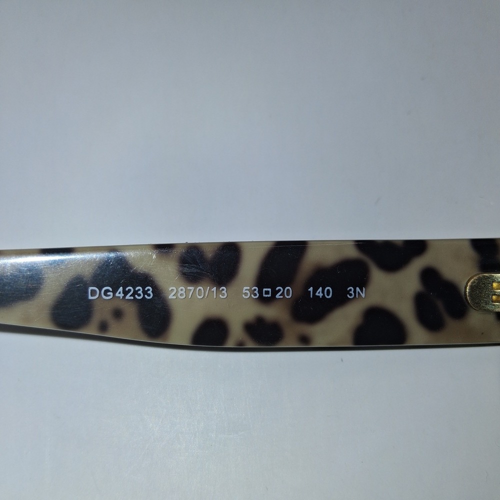 Dolce & Gabbana DG4233 Leopard Print Butterfly Sunglasses Brown Gradient 2870/13 - Picture 4 of 8